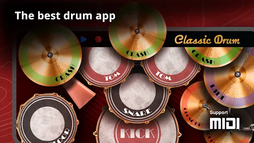 Classic Drum: цифрові барабани screenshot 1