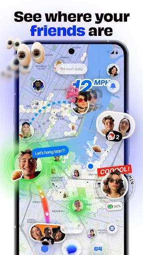 Bump - карта для друзів screenshot 2