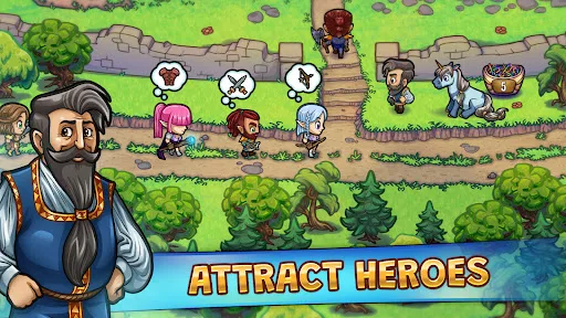 Hero Park: Tiendas y mazmorras screenshot 1
