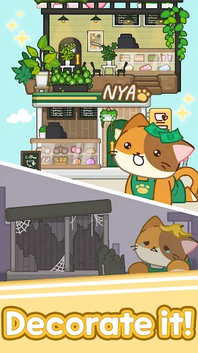 Merge Meow Cafe : Coffee cat screenshot 2
