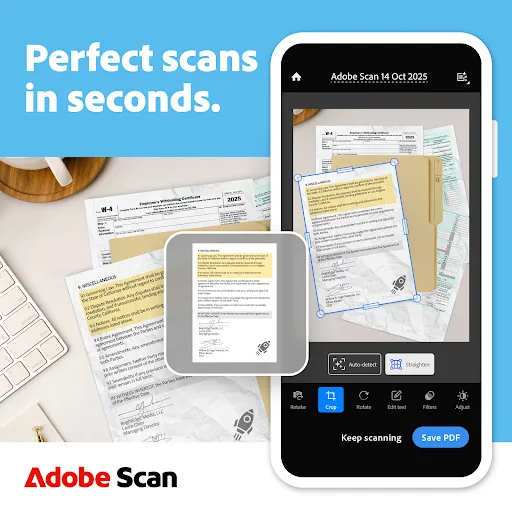 Adobe Scan AI PDF Scanner, OCR screenshot 1