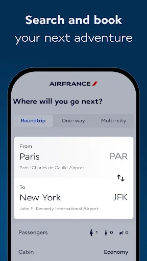 Air France - Reservar un vuelo screenshot 3