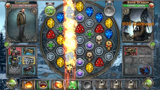 Gunspell - Match 3 RPG screenshot 1
