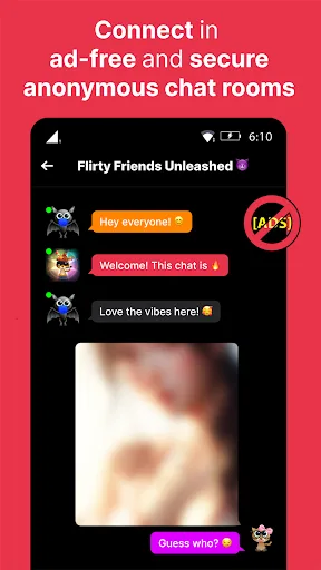 Anonymous Chat Rooms, Dating screenshot 1