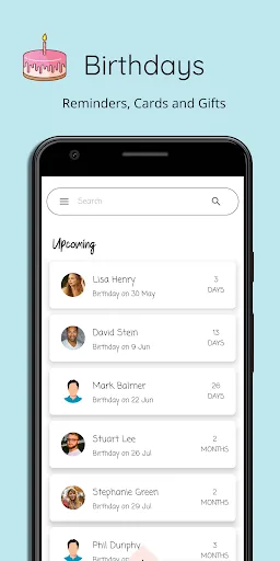Birthdays - Reminder and Gifts screenshot 1