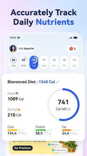 Contador Calorías IA: Appediet screenshot 2