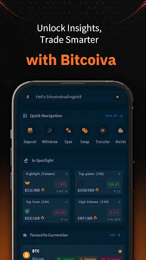 Bitcoiva : Buy Bitcoin &Crypto screenshot 1