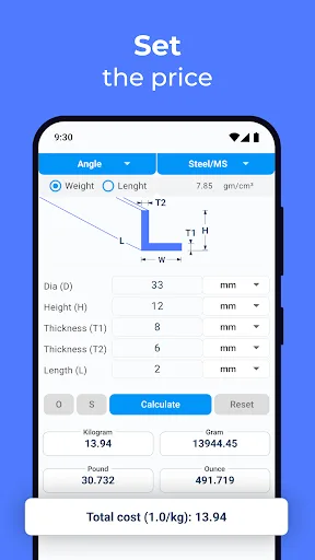 Metal Weight Calculator screenshot 3