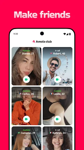 Aveola: VideoChat with Friends screenshot 2