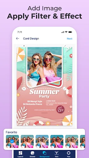 Запрошення, дизайн листівок screenshot 5