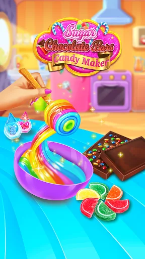 Sweet Rainbow Candy Cooking screenshot 5