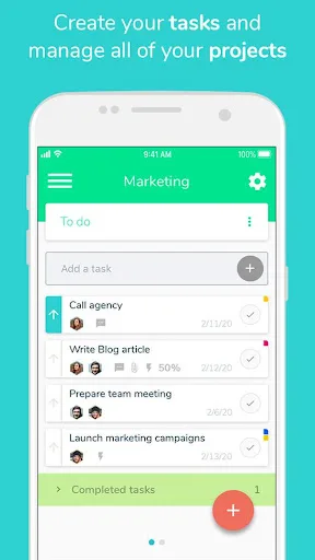 Beesbusy - gestion de projets screenshot 2