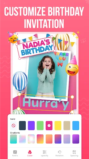 Crear Invitación De Cumpleaños screenshot 2