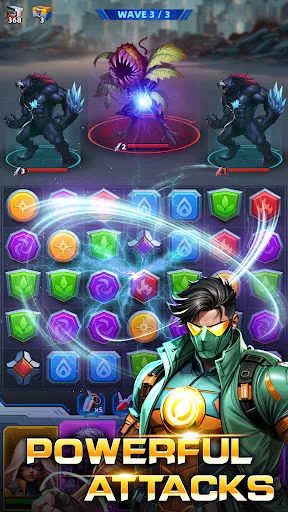 Superhero & Puzzles Match3 RPG screenshot 5