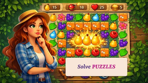 Ultimo match 3 decorar Jardín screenshot 3