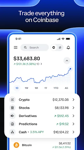 Coinbase: Buy Crypto & Stocks screenshot 1