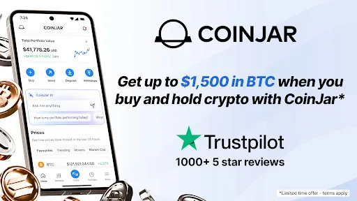 CoinJar: Buy Bitcoin & Crypto screenshot 1