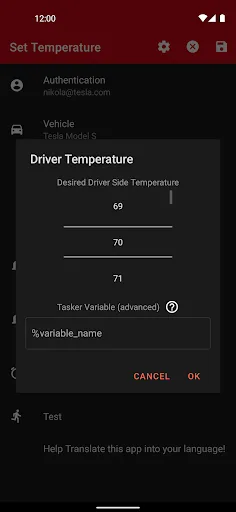 Bolt for Tesla - Tasker Plugin screenshot 4