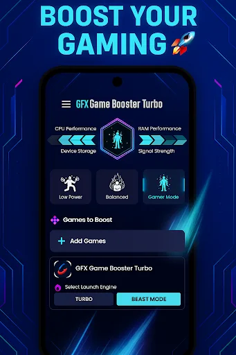 GFX Game Booster Turbo screenshot 1