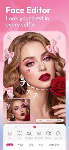 YouCam Makeup - Editor Rostro screenshot 2