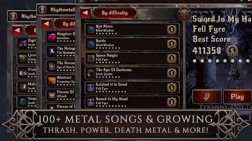 Rhythmetallic: Ритм Металла screenshot 2
