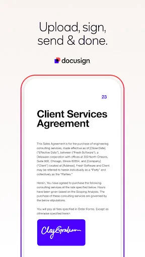 Docusign screenshot 1