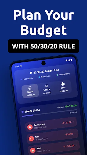 Budget Planner・50/30/20 Rule screenshot 1