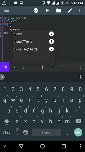 Pascal N-IDE - Editor Compiler screenshot 1