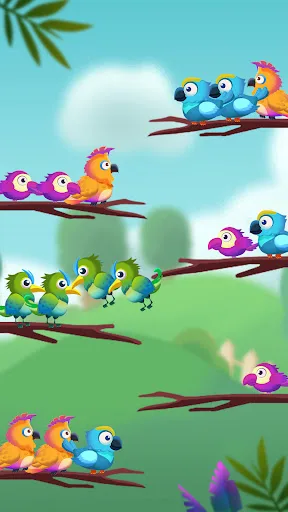 Colorful Bird Fly:Perfect Sort screenshot 3