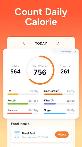 Eato®: Contador de calorías screenshot 2