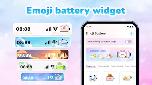Icono de Batería con Emojis screenshot 1