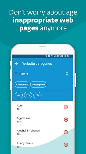 ESET Parental Control screenshot 1