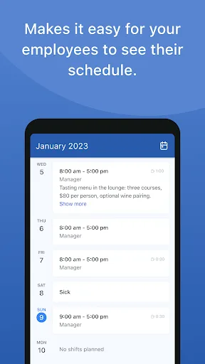 Shifts by Everhour screenshot 4