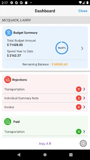 eVeroPortal screenshot 2