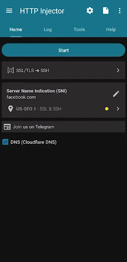 HTTP Injector (SSH/V2ray) VPN screenshot 1