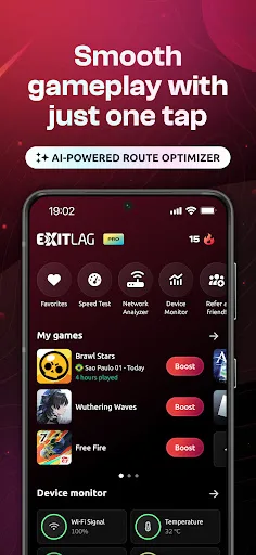 ExitLag: Fix Ping Mobile & Lag screenshot 1