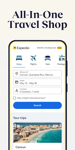 Expedia: Travel, Hotel, Flight screenshot 1