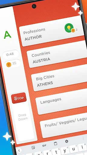 Stop - Categories Word Game screenshot 1