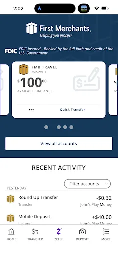 First Merchants Mobile App screenshot 2