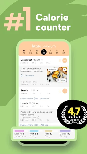 Fitatu Contador de Calorías AI screenshot 1