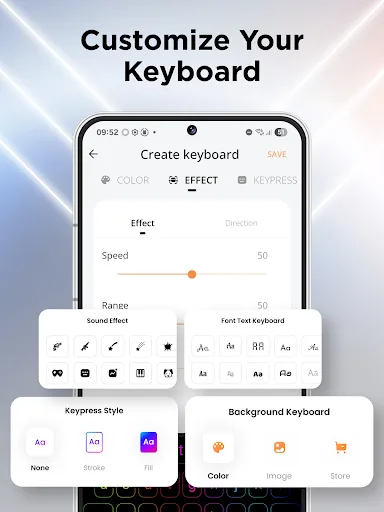 Світлодіодна клавіатура screenshot 5