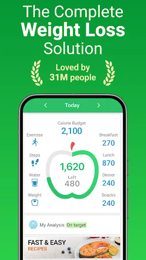 Calorie Counter - MyNetDiary screenshot 1