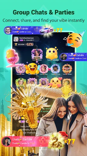 Chatti-Group Voice Chat Party screenshot 1