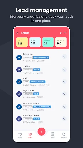 Getlead CRM screenshot 2