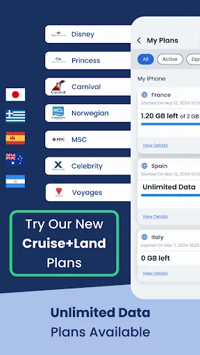eSIM & Cellular Plans : GigSky screenshot 2