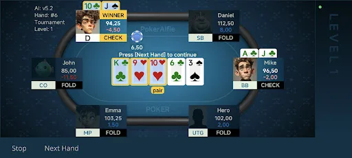 Offline Poker AI - PokerAlfie screenshot 2