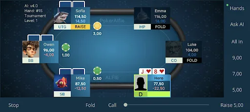 Offline Poker AI - PokerAlfie screenshot 3