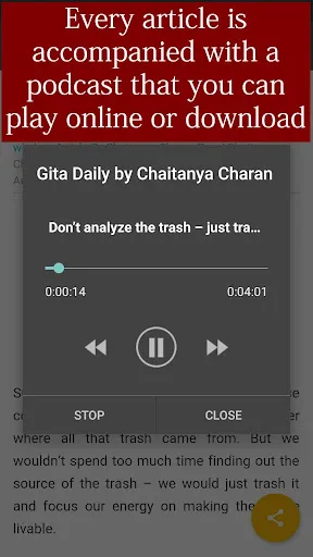 Gita Daily by Chaitanya Charan screenshot 5