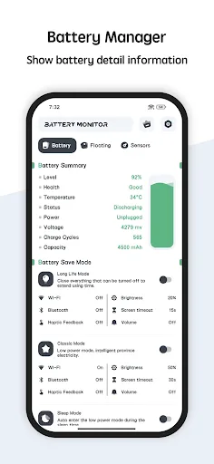 Battery manager and monitor screenshot 1