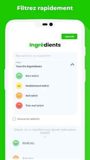 Histamine intolérance scanner screenshot 4